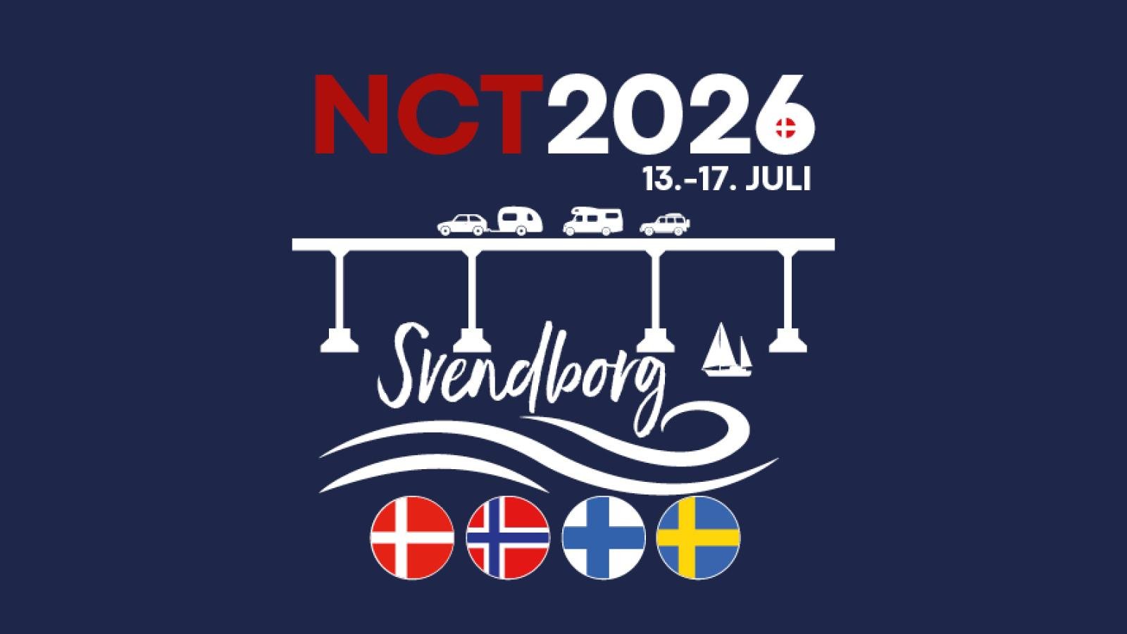 Det nordiska campingmötet NCT hålls i Svendborg 13-17 juli 2026.